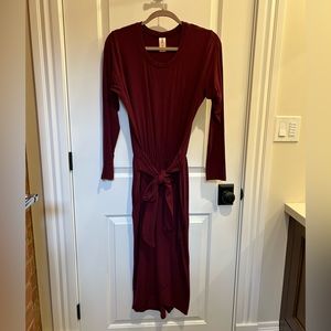 Smash + Tess Rebecca Wrap Dress - Burgundy